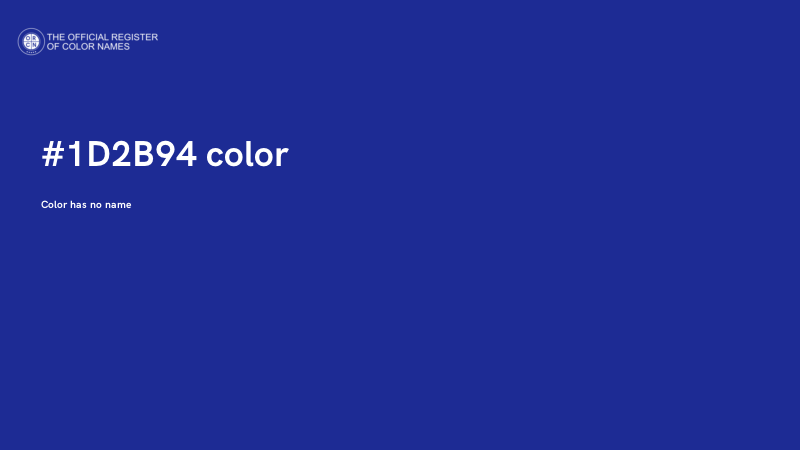 #1D2B94 color image
