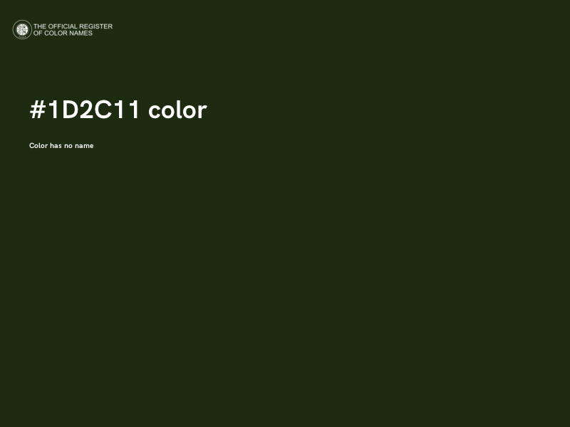 #1D2C11 color image