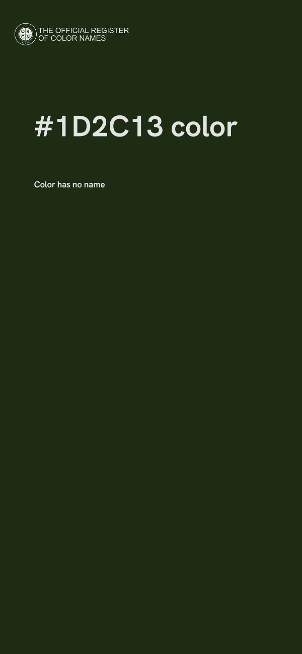 #1D2C13 color image