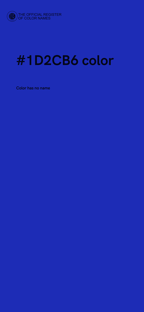 #1D2CB6 color image