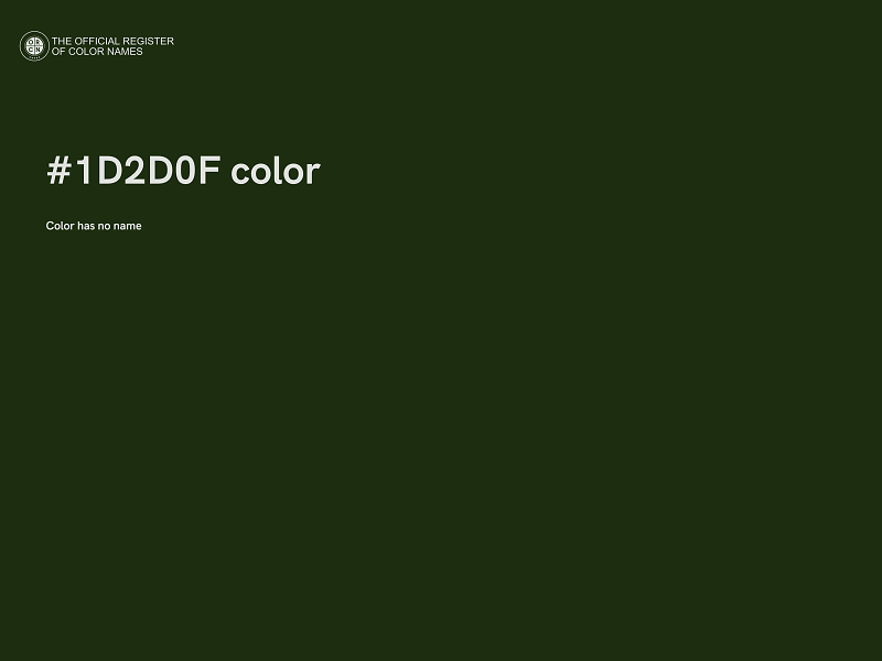 #1D2D0F color image