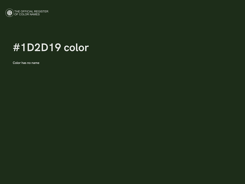 #1D2D19 color image