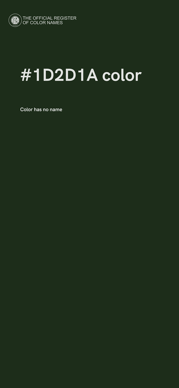 #1D2D1A color image