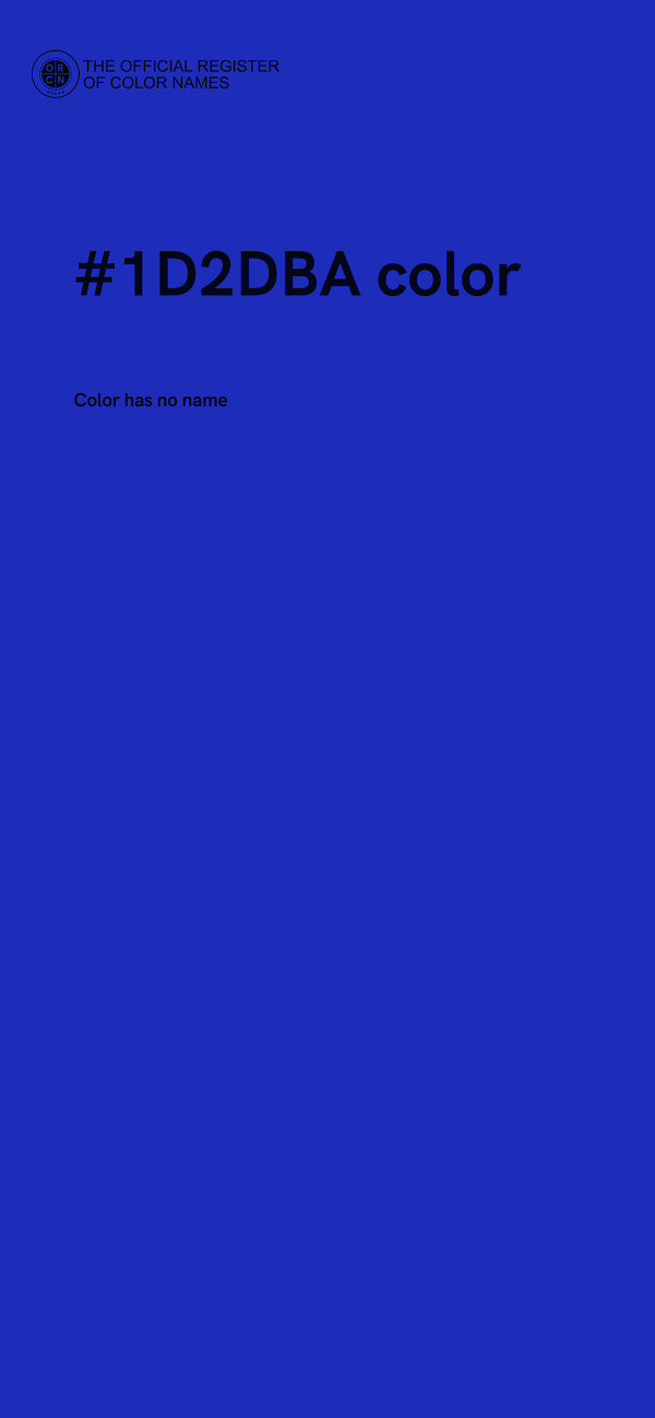 #1D2DBA color image