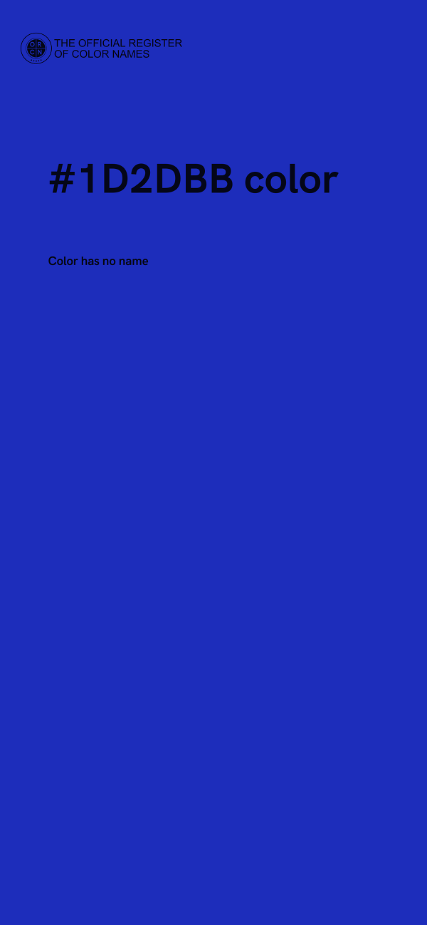 #1D2DBB color image