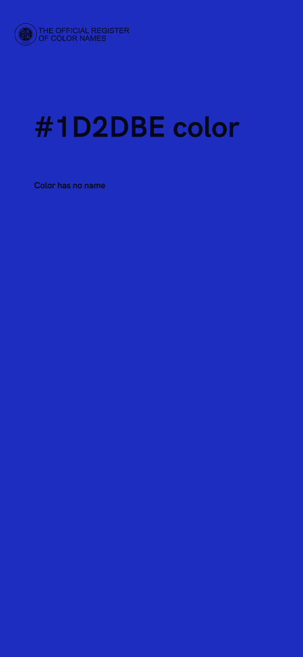 #1D2DBE color image