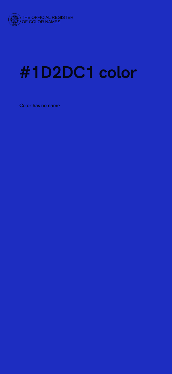 #1D2DC1 color image