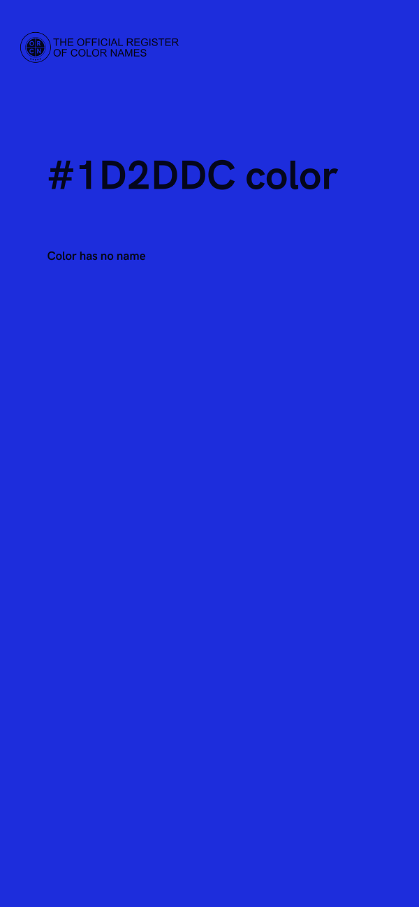#1D2DDC color image