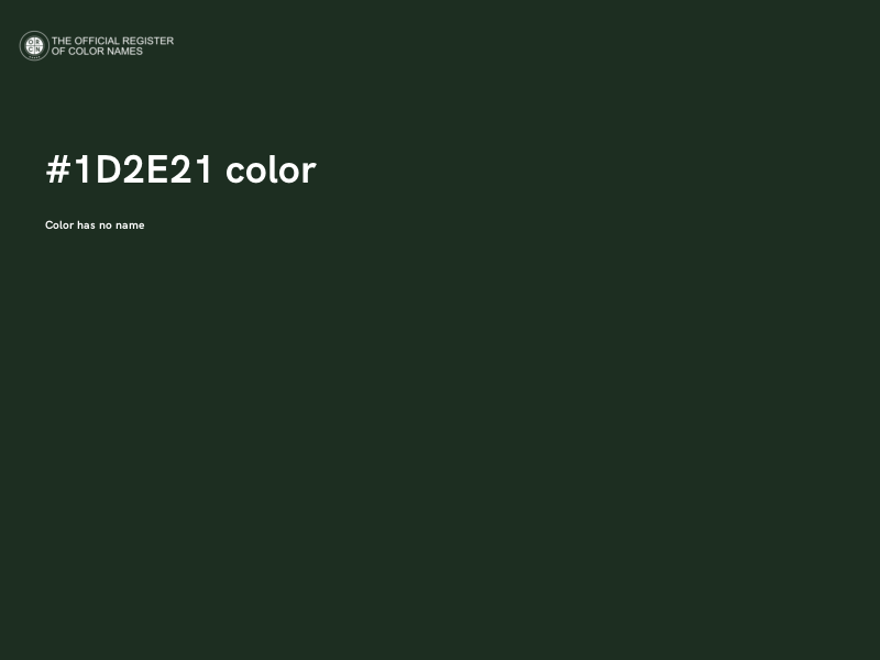 #1D2E21 color image