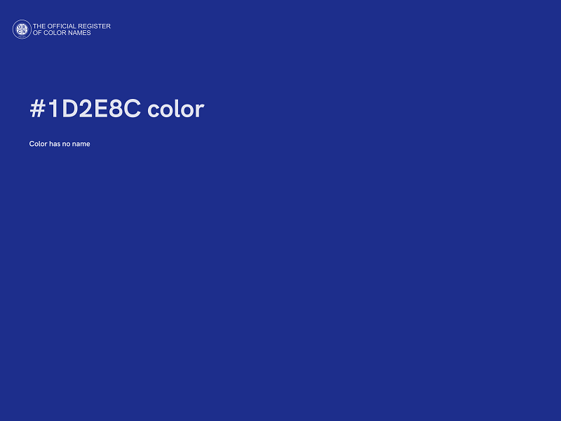 #1D2E8C color image
