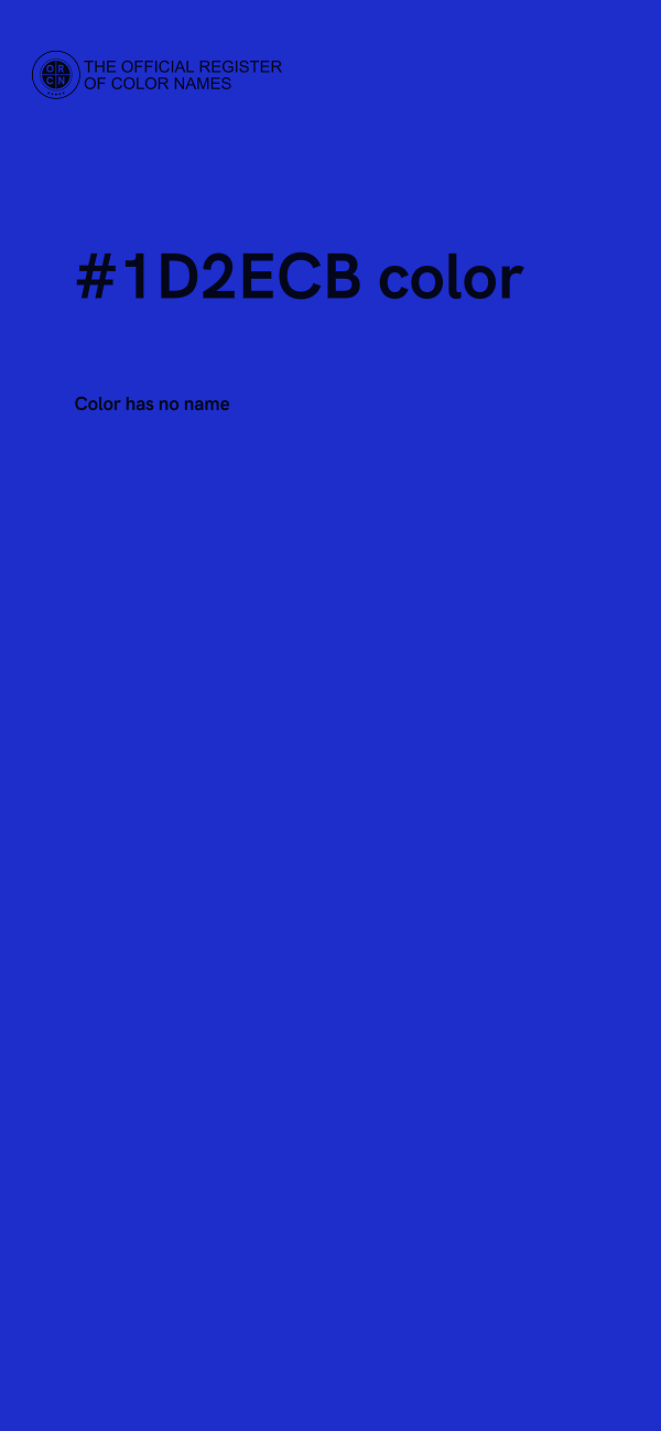 #1D2ECB color image