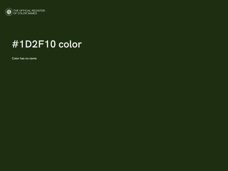 #1D2F10 color image