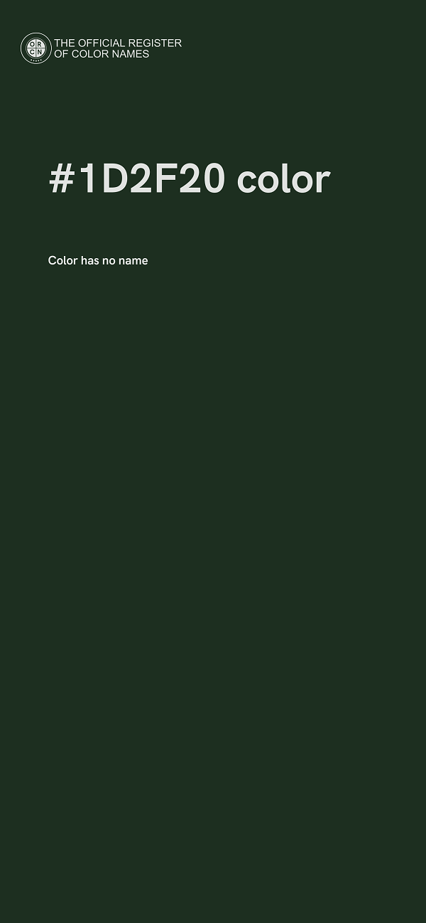#1D2F20 color image