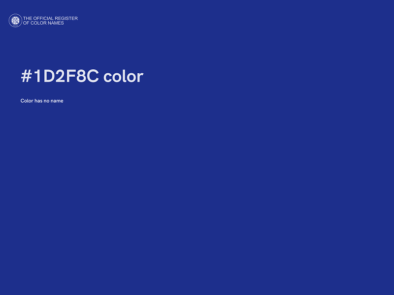 #1D2F8C color image