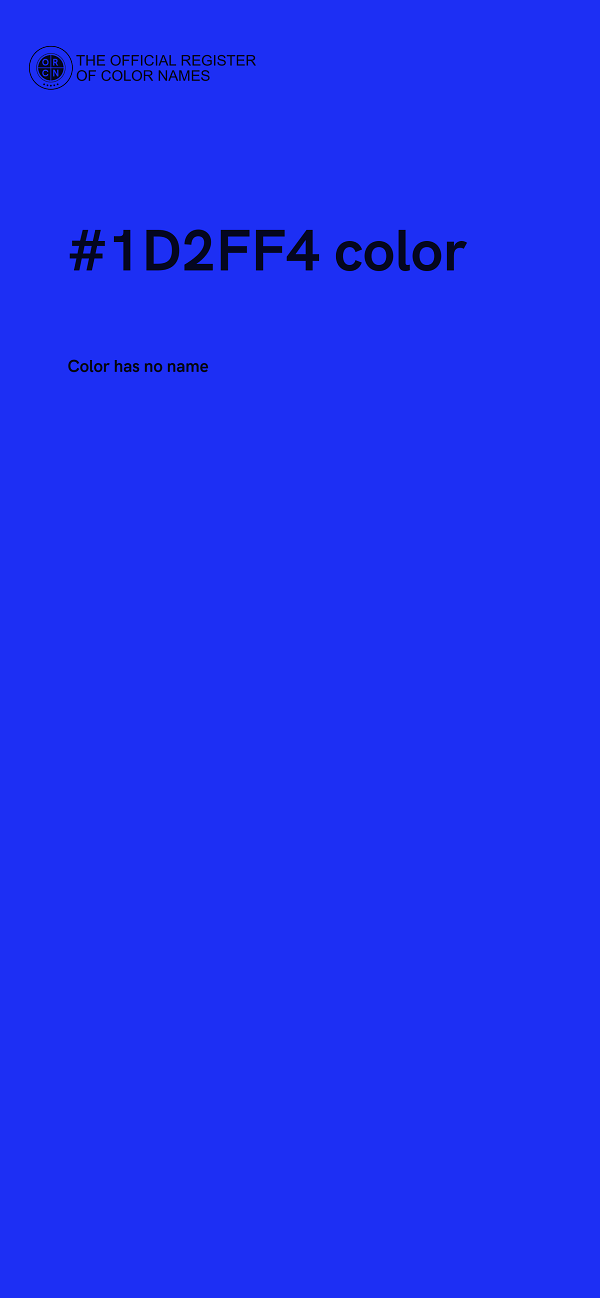 #1D2FF4 color image