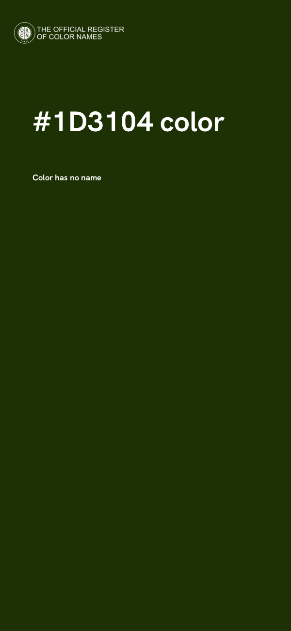 #1D3104 color image