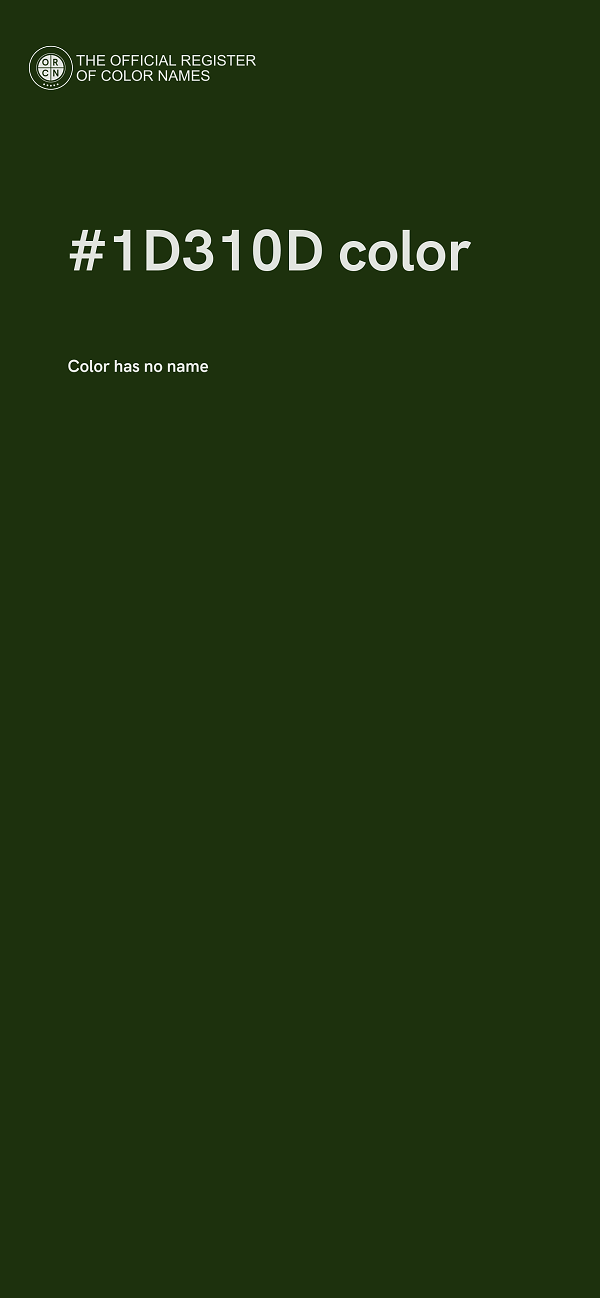 #1D310D color image