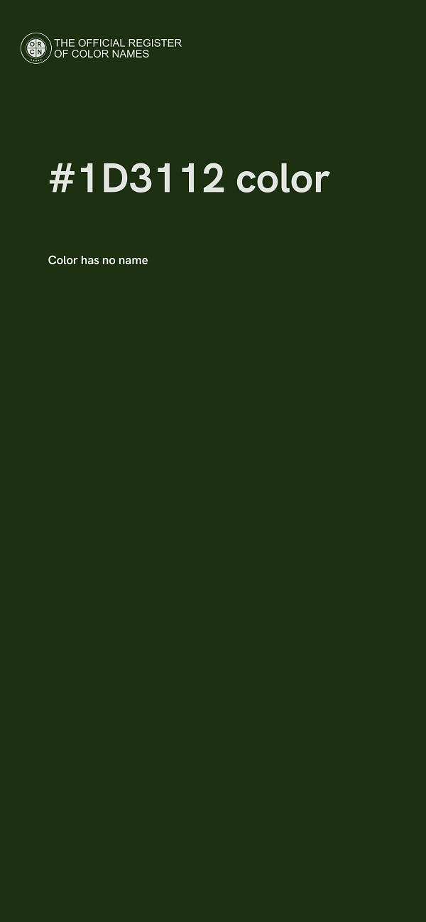 #1D3112 color image
