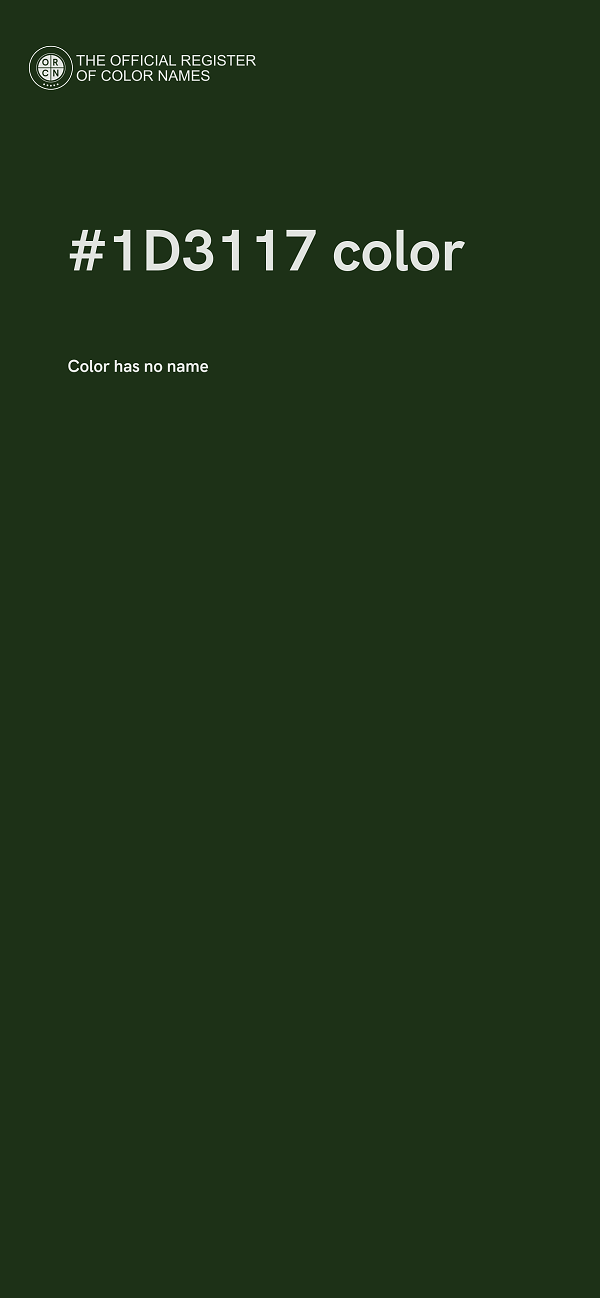 #1D3117 color image