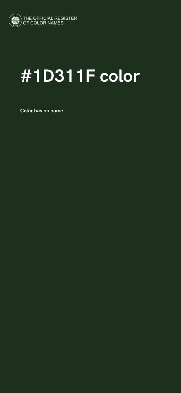 #1D311F color image