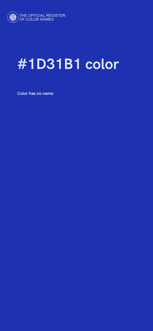 #1D31B1 color image