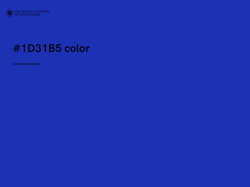 #1D31B5 color image