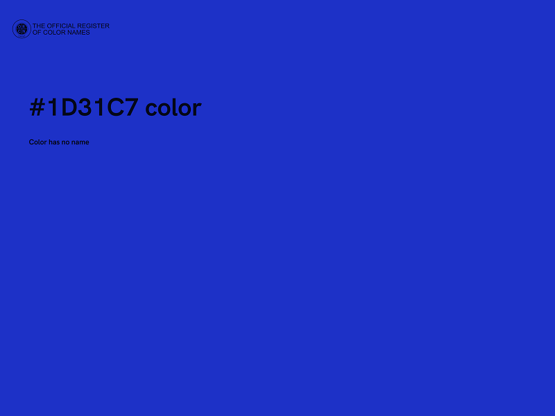 #1D31C7 color image