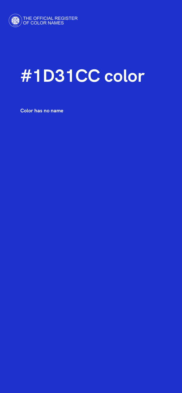 #1D31CC color image