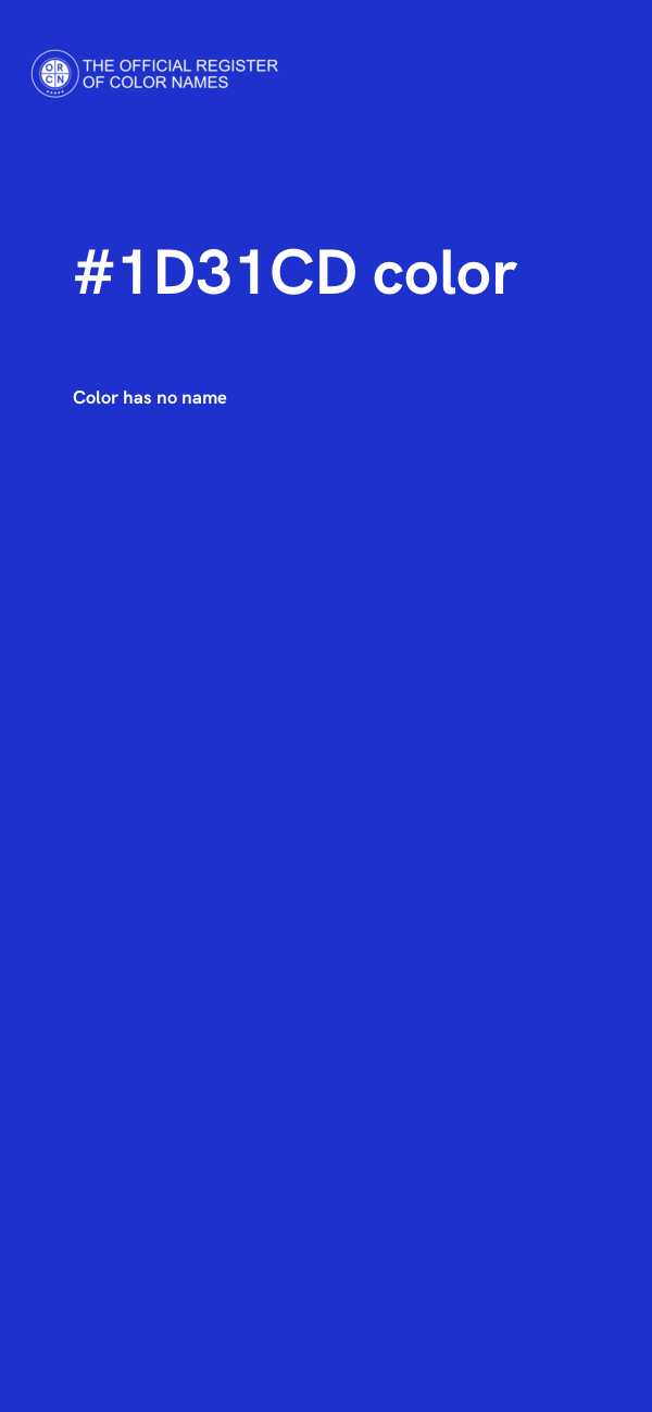 #1D31CD color image