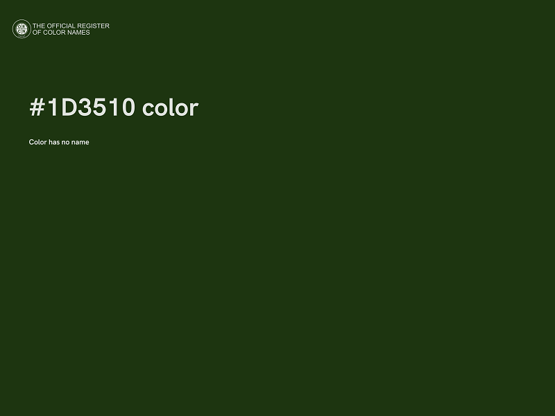 #1D3510 color image