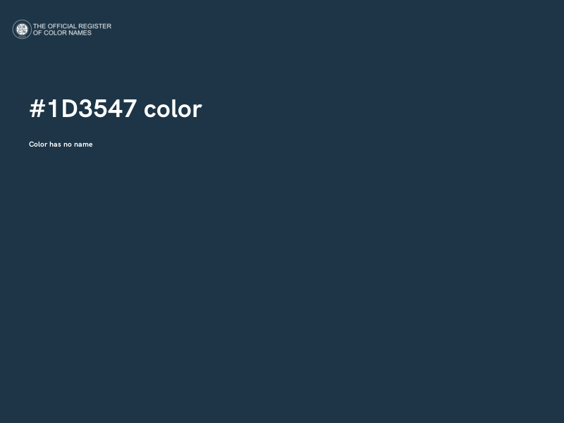 #1D3547 color image