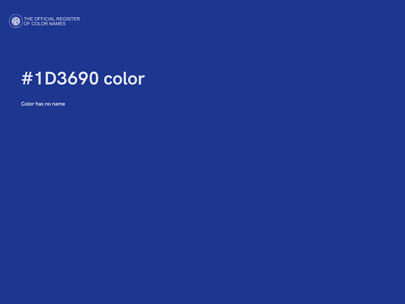 #1D3690 color image