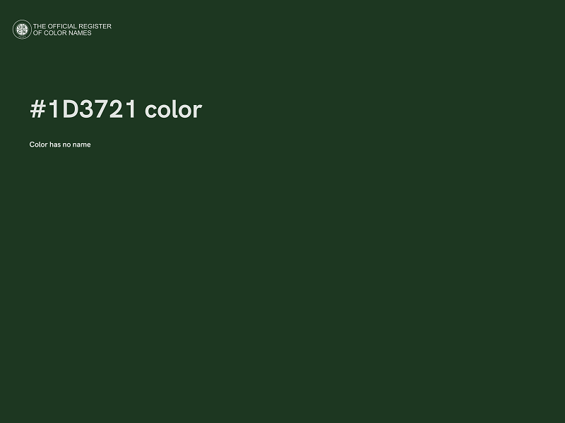 #1D3721 color image