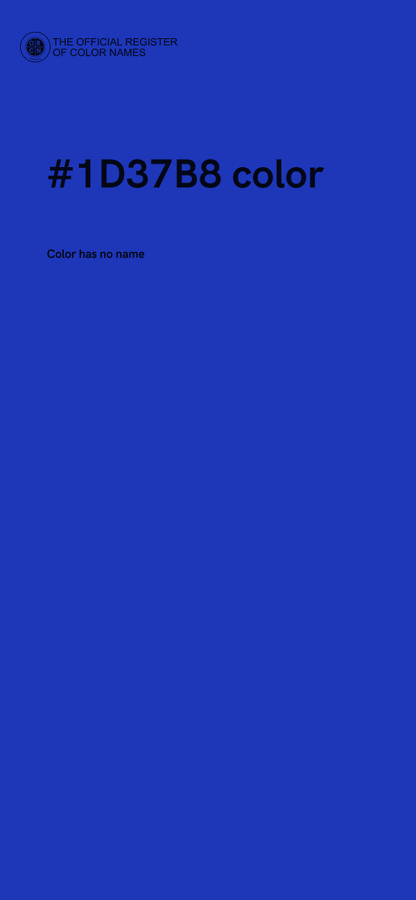 #1D37B8 color image