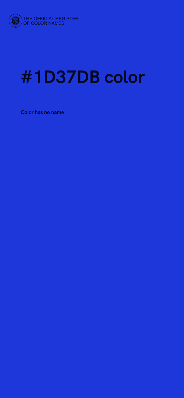 #1D37DB color image