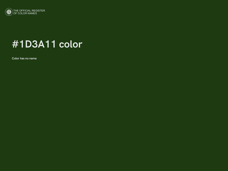 #1D3A11 color image
