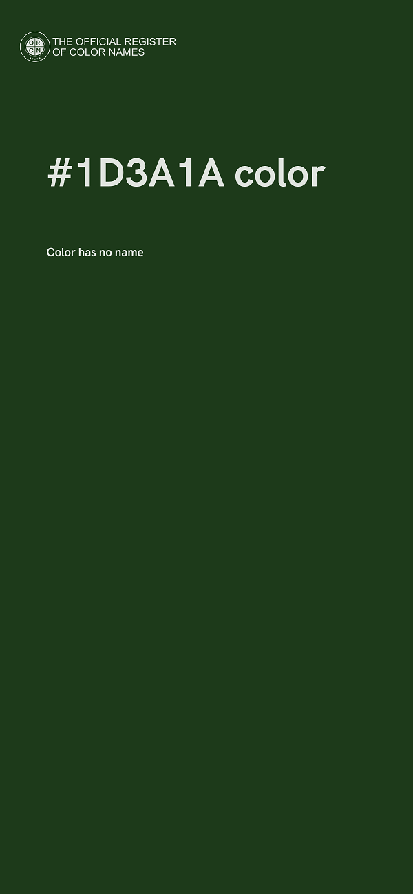 #1D3A1A color image