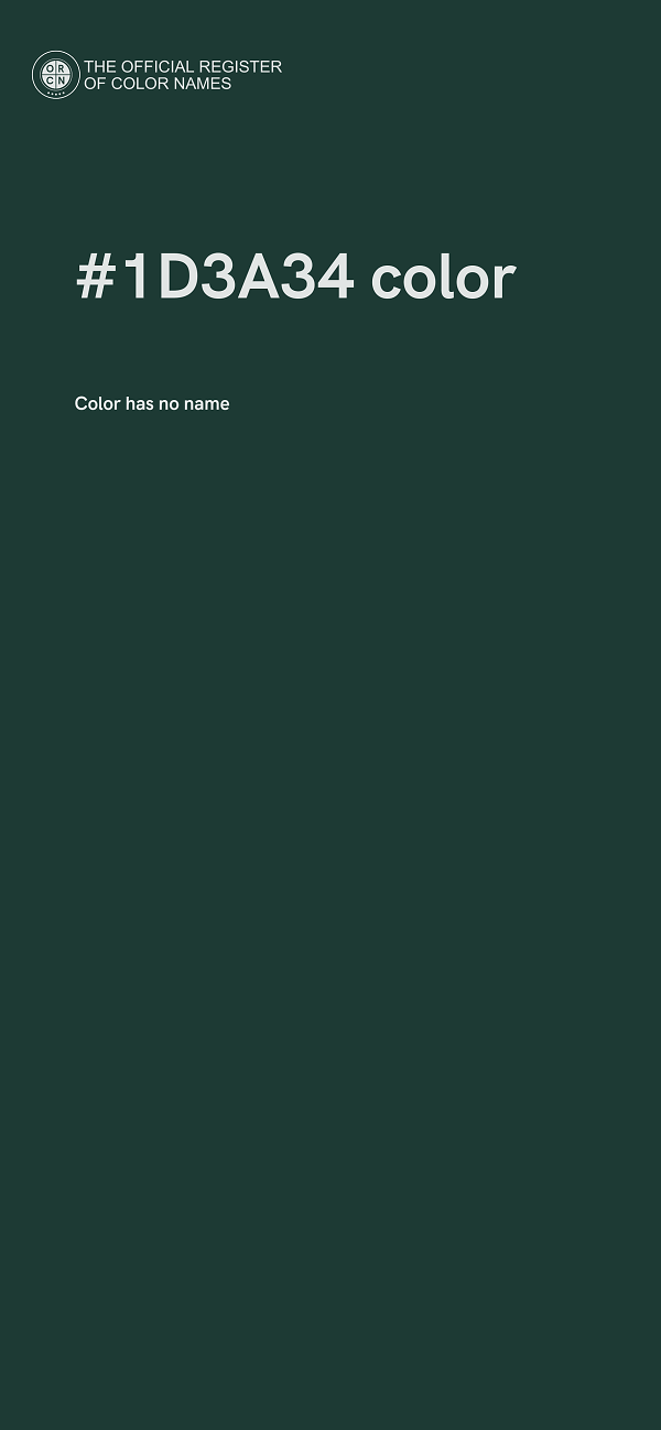 #1D3A34 color image