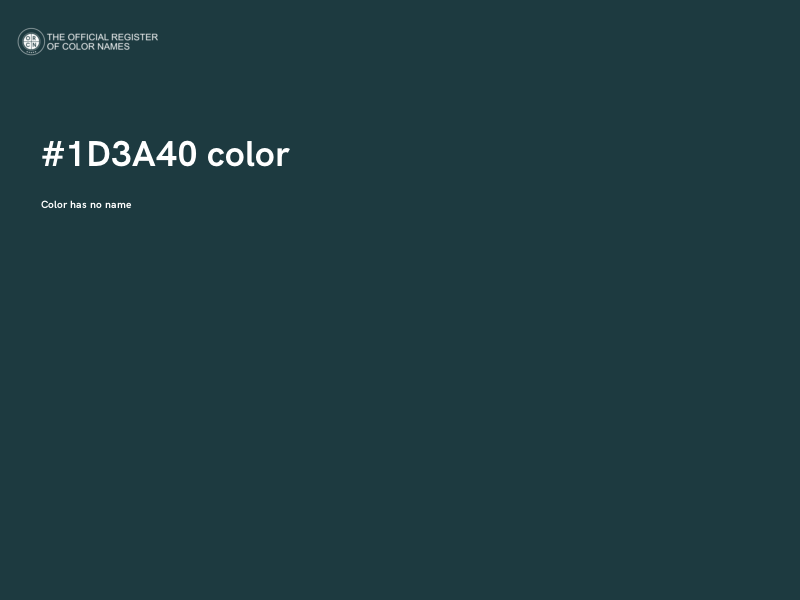 #1D3A40 color image