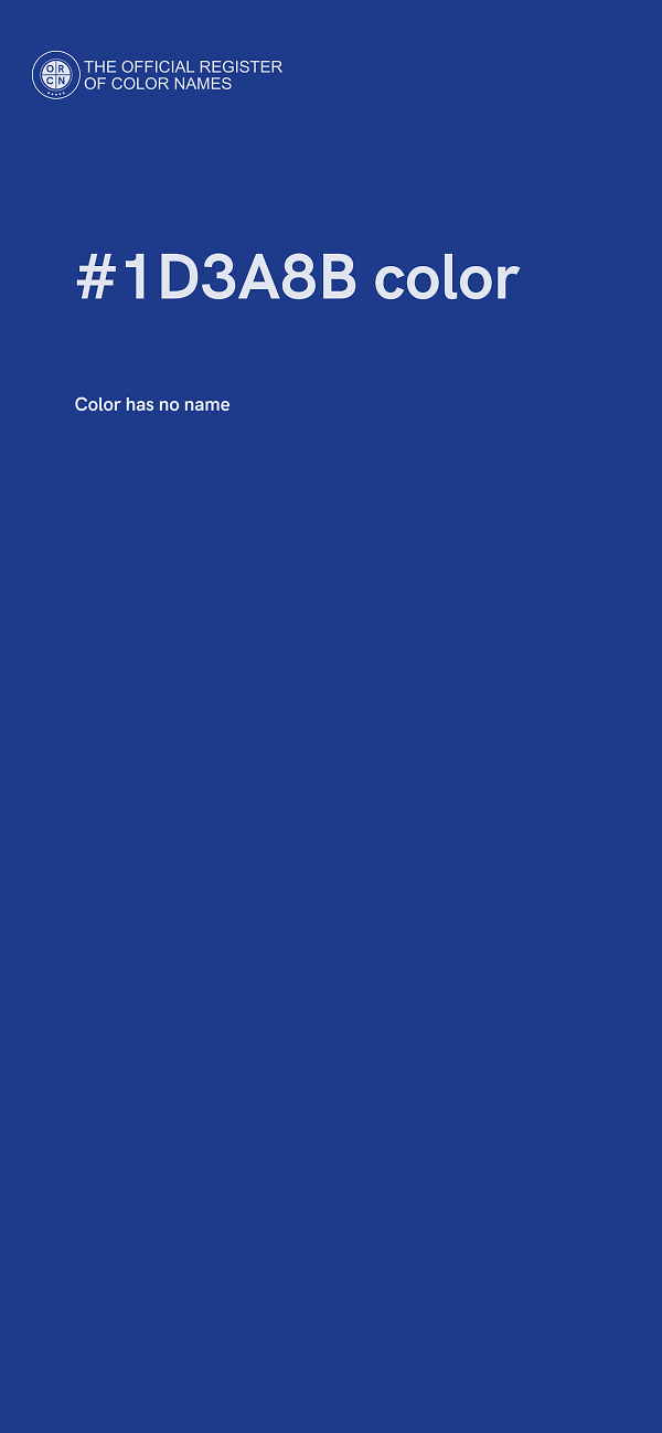 #1D3A8B color image