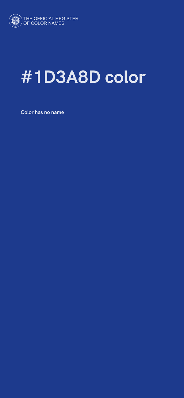 #1D3A8D color image