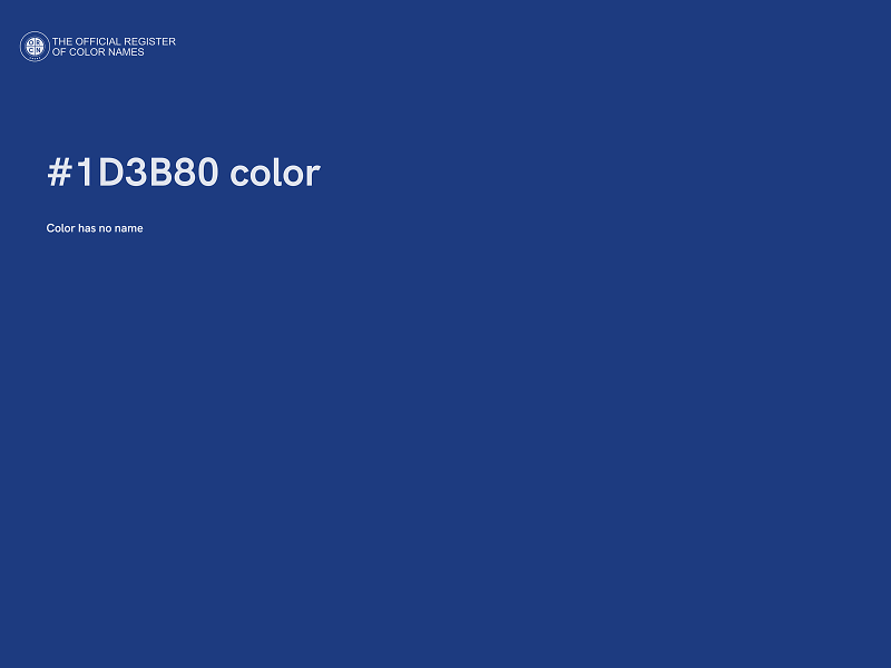 #1D3B80 color image