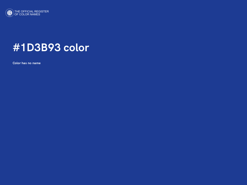 #1D3B93 color image
