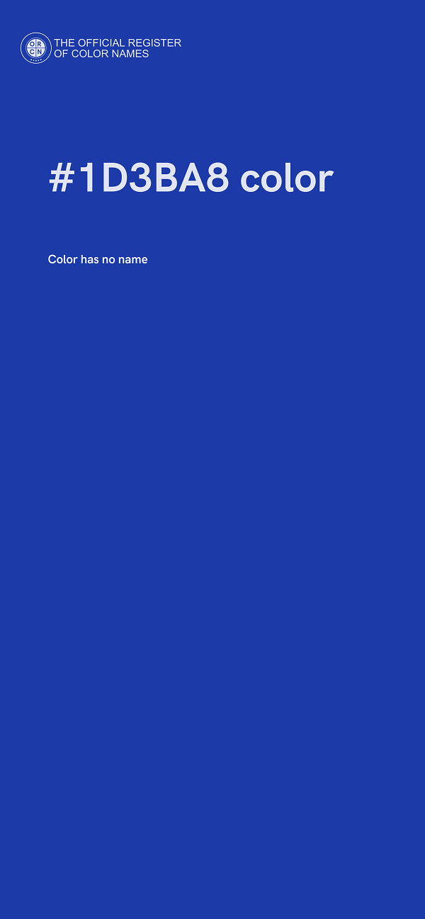 #1D3BA8 color image