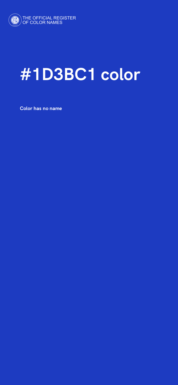 #1D3BC1 color image