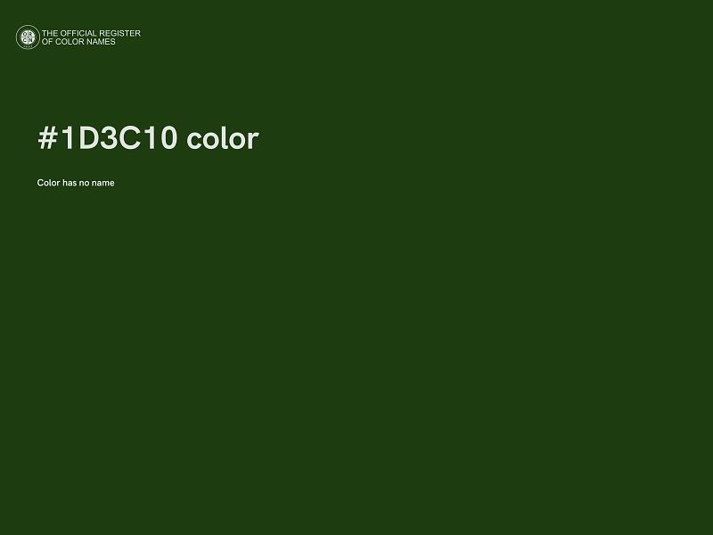 #1D3C10 color image