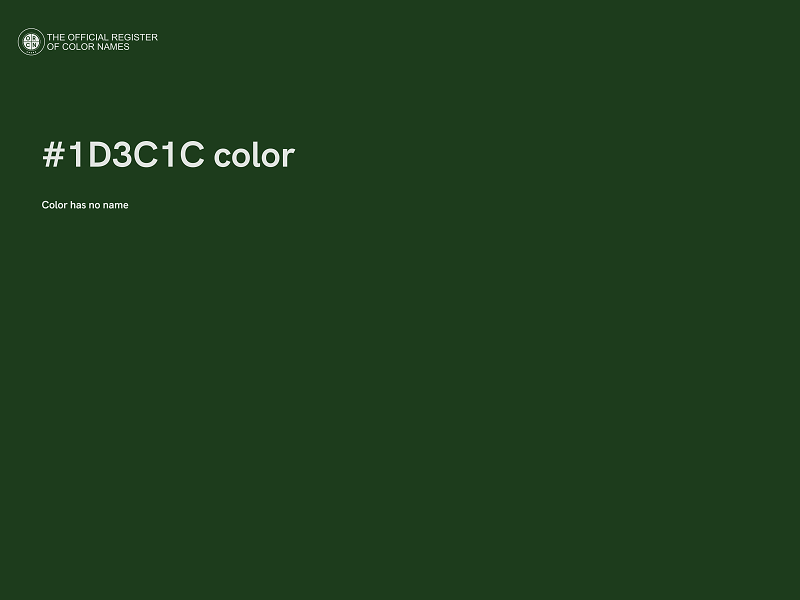 #1D3C1C color image