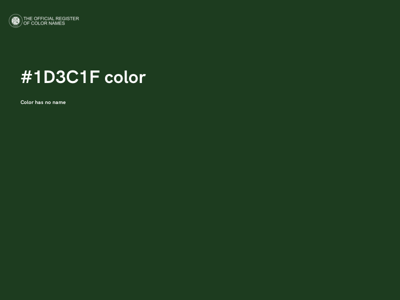 #1D3C1F color image
