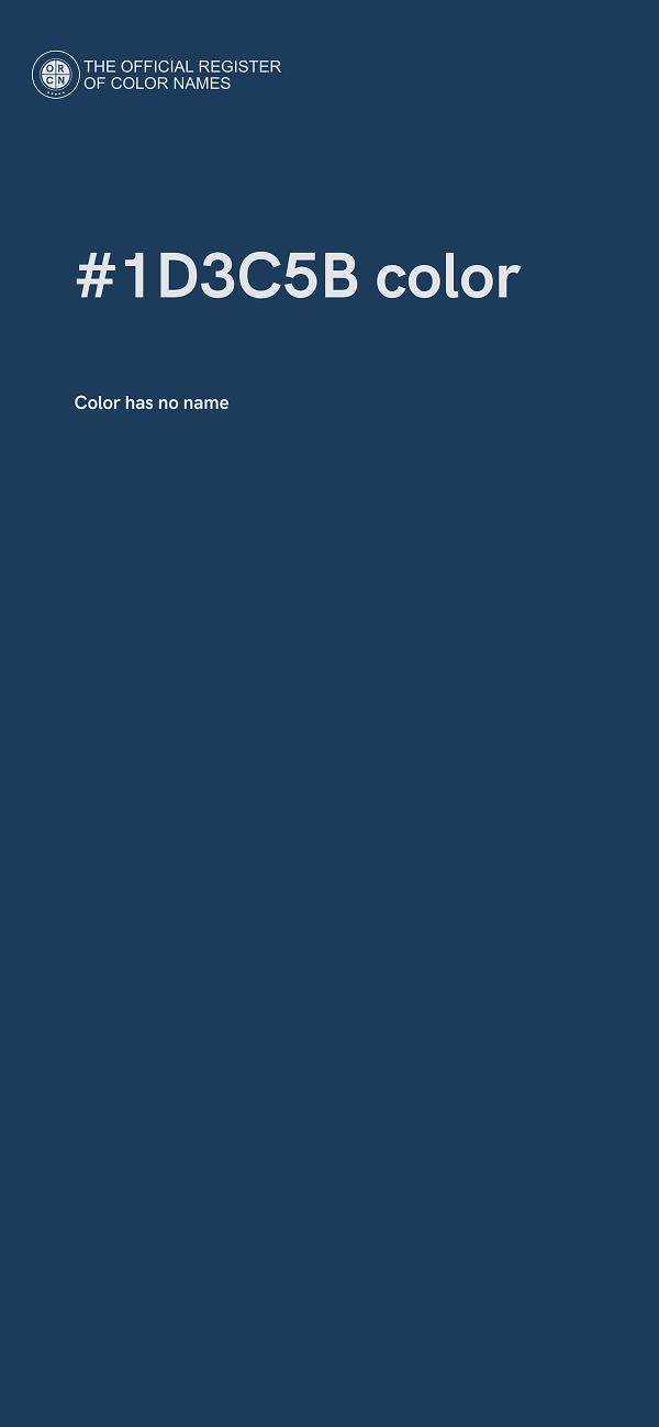 #1D3C5B color image