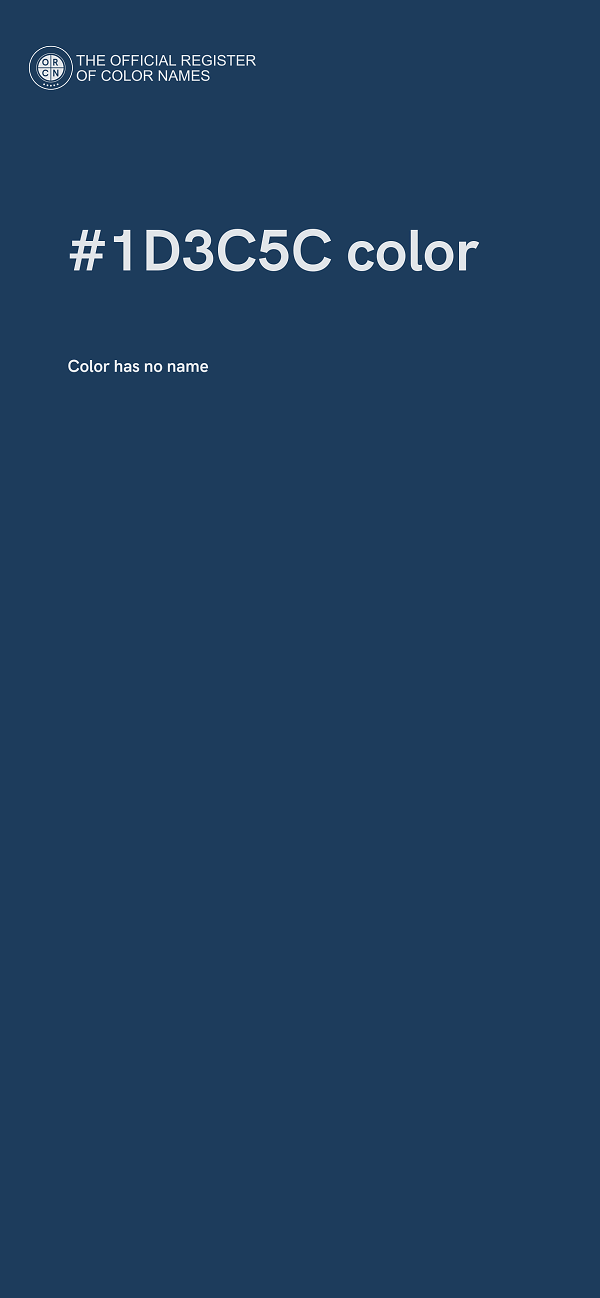 #1D3C5C color image